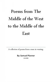 Poems From the Middle of the West to the Middle of the East cover image