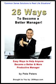 26 ways to become a better manager cover image
