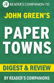 Paper towns by john green cover image