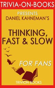 Thinking, fast and slow: by daniel kahneman cover image