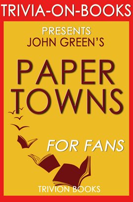 Cover image for Paper Towns by John Green
