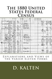 The 1880 united states federal census cover image