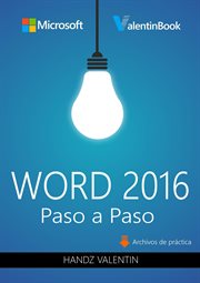 Word 2016 paso a paso cover image