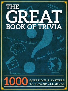 Cover image for The Great Book of Trivia