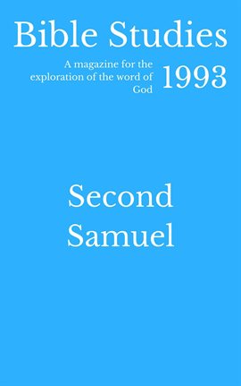 Cover image for Bible Studies 1993 - Second Samuel
