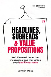 Headlines, Subheads & Value Propositions cover image
