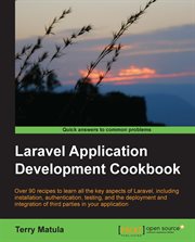 Laravel Application Development Cookbook cover image