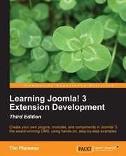 Learning Joomla! 3 Extension Development cover image