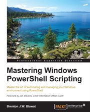 Mastering Windows Powershell Scripting cover image