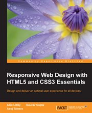 Responsive Web Design With HTML5 and CSS3 Essentials cover image
