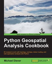 Python Geospatial Analysis Cookbook cover image