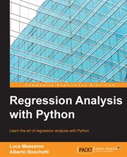 Regression Analysis With Python cover image