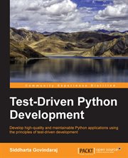 Test-Driven Python Development cover image