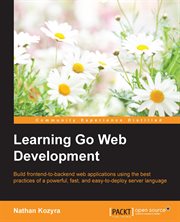 Learning Go Web Development cover image