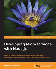 Developing Microservices With Node.js cover image