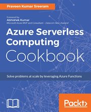Azure Serverless Computing Cookbook cover image