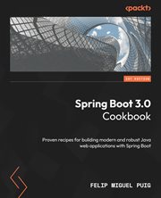 Spring Boot 3.0 Cookbook cover image