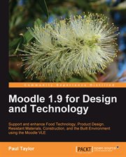 Moodle 1.9 for Design and Technology cover image