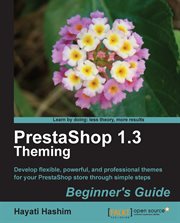PrestaShop 1.3 Theming : Beginner's Guide cover image