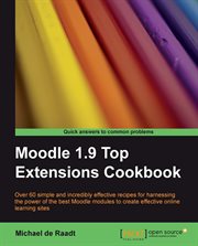 Moodle 1.9 Top Extensions Cookbook cover image