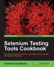 Selenium Testing Tools Cookbook cover image
