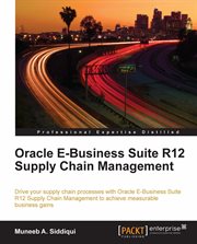 Oracle E-business Suite R12 Supply Chain Management cover image