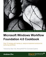 Microsoft Windows Workflow Foundation 4.0 Cookbook cover image