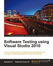 Software Testing using Visual Studio 2010 cover image