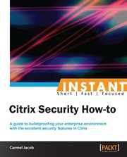 Instant Citrix Security How-to cover image