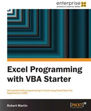 Excel Programming With VBA Starter cover image