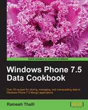 Windows Phone 7.5 Data Cookbook cover image
