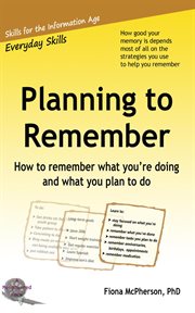 Planning to remember cover image