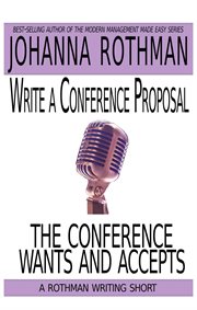 Write a conference proposal the conference wants and accepts cover image