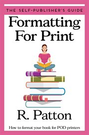 Formatting for print cover image