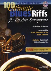 100 ultimate blues riffs for alto sax and eb instruments beginner series cover image
