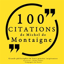 Cover image for 100 citations de Michel de Montaigne