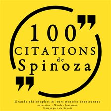 Cover image for 100 citations de Spinoza