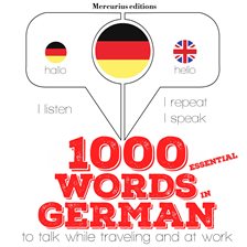 Cover image for 1000 essential words in German