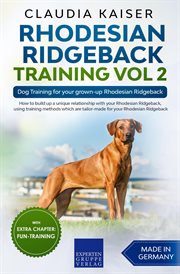 Rhodesian ridgeback training, volume 2 cover image