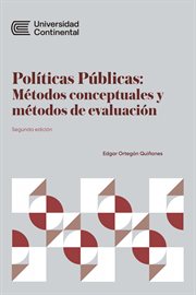 Políticas públicas: métodos conceptuales y métodos de evaluación cover image