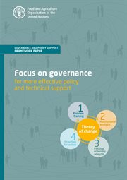 Focus on Governance for More Effective Policy and Technical Support: Governance and Policy Suppor cover image