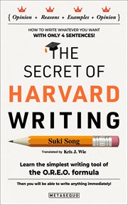The Secret of Harvard Writing cover image