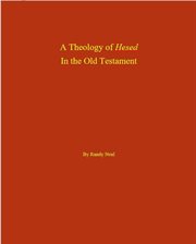 A theology of Hesed in the Old Testament cover image