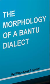 The morphology of a bantu cover image
