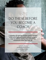 Do these before you become a coach cover image