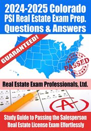 2024-2025 Colorado PSI Real Estate Exam Prep Questions & Answers : Study Guide to Passing the Sale cover image
