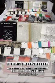 Film culture on film art: interviews and statements, 1955-1971 : Interviews and Statements, 1955 cover image