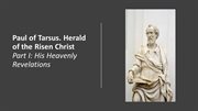 Paul of tarsus. herald of the risen christ. part i cover image