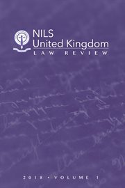 NILS United Kingdom Law Review : 2018 Volume 1. NILS United Kingdom Law Review cover image