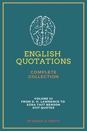 English Quotations Complete Collection, Volume III cover image